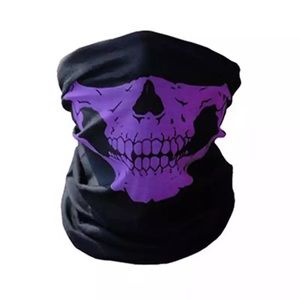 Purple Skull Face Mask